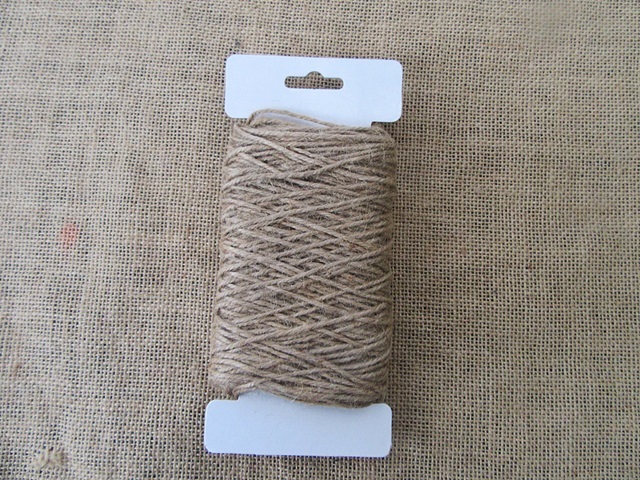 5Rolls x 50m Burlap Rope Hemp Cord Thread Jute String Roll 2mm