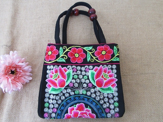 1Pc Handmade Tibet Style Embroidered Handbag Hippie Bag - Click Image to Close