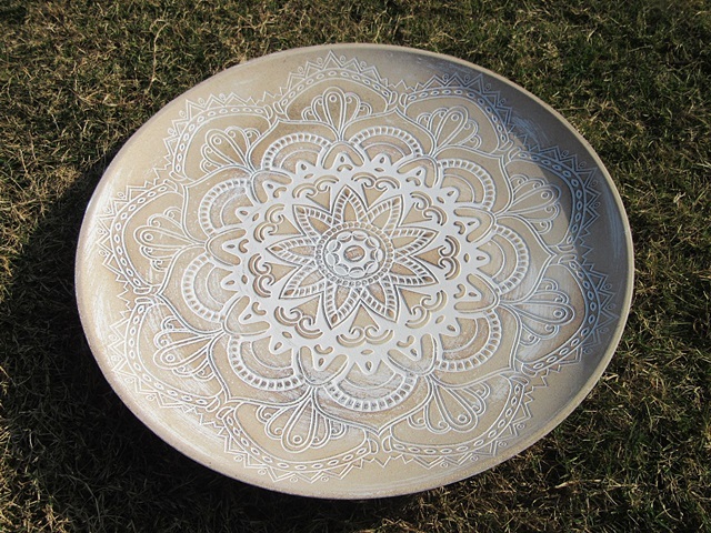 1Pc Round Vintage Ivory Saucer Flower Plant Pot Gardening Tool 1Pc Round Vintage Ivory Saucer Flower Plant Pot Gardening Tool