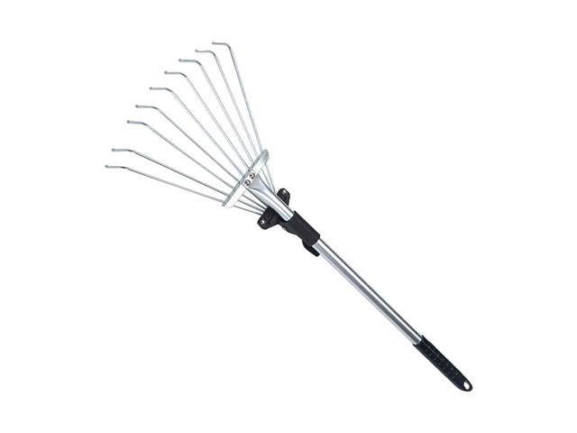 1Pc Adjustable Grass Leaves Rake Garden Telescopic Rake Garden C - Click Image to Close