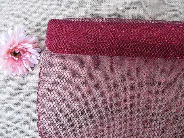1Roll Red Flower Wrapping Florist Gauze Mesh Gift Packaging 1Roll Red Flower Wrapping Florist Gauze Mesh Gift Packaging
