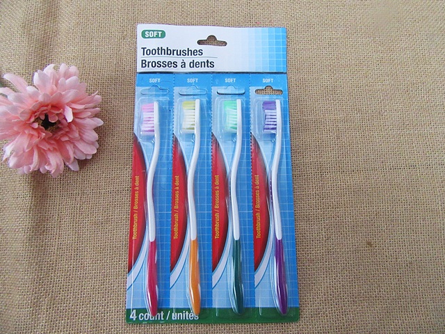 6Sheets x 4Pcs ToothBrush Adult Toothbrush Soft Bristles - Click Image to Close