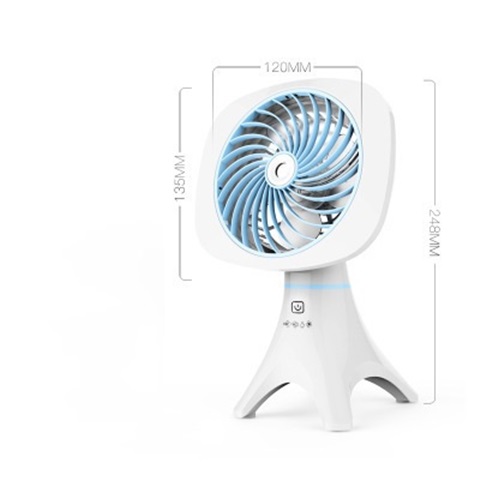 1Set New White Heavy Duty Mini Portable Desktop Cooling Fan - Click Image to Close
