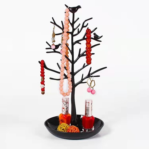 1Pc New Black Tree Earring Necklace Bracelet Jewellery Display S - Click Image to Close