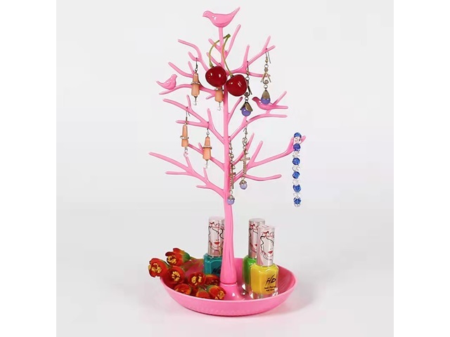 1Pc New Pink Tree Earring Necklace Bracelet Jewellery Display St