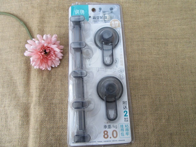 1Set 5in1 Hook with Suction Cup Towel Holder Hanger Bathroom Org 1Set 5in1 Hook with Suction Cup Towel Holder Hanger Bathroom Org