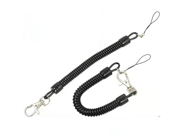 12Pcs Keychain Elastic Spiral Spring Strap Lanyard Key Ring 12Pcs Keychain Elastic Spiral Spring Strap Lanyard Key Ring