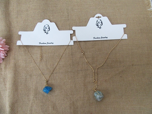 6Pcs Irregular Gemstone Stone Pendants Necklace Assorted 6Pcs Irregular Gemstone Stone Pendants Necklace Assorted