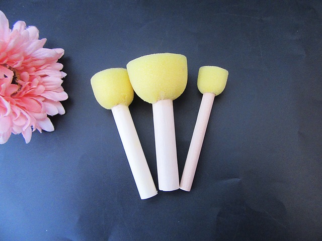 6Packsx 3Pcs Stencil Brush Dabbers Round Sponge Tool Craft Spong - Click Image to Close