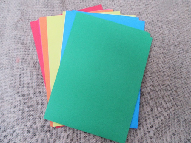 50Pcs Rainbow A4 Card Creative DIY Crafts Projects - Click Image to Close