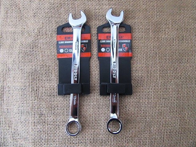 6Pcs Combination Ratchet Ring & Open End Spanner Wrench 13mm 6Pcs Combination Ratchet Ring & Open End Spanner Wrench 13mm