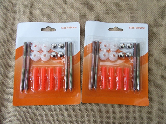 5Sheets x 16Pcs Construction Nail Set Screw Nail Bolts Wall Plug 5Sheets x 16Pcs Construction Nail Set Screw Nail Bolts Wall Plug