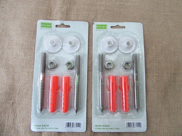 3Sets x 8Pcs Construction Nail Set Screw Nail Bolts Wall Plugs S 3Sets x 8Pcs Construction Nail Set Screw Nail Bolts Wall Plugs S