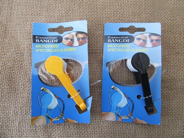 12Pcs Microfibre Spectacles Eyeglass Soft Cleaning Brush tool