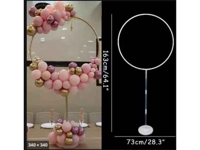 1Set Round Ballon Base Stand Circle Balloon Arch Holder Wedding - Click Image to Close