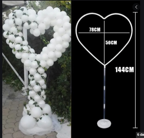 1Set Heart Ballon Base Stand Circle Balloon Arch Holder Wedding - Click Image to Close