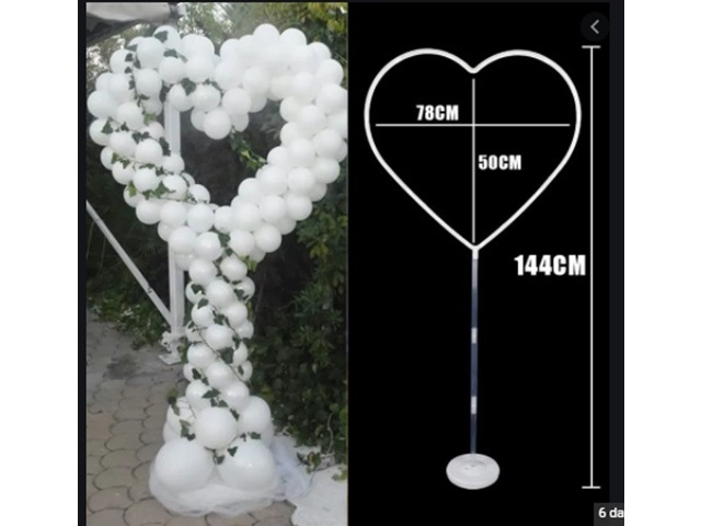 1Set Heart Ballon Base Stand Circle Balloon Arch Holder Wedding - Click Image to Close