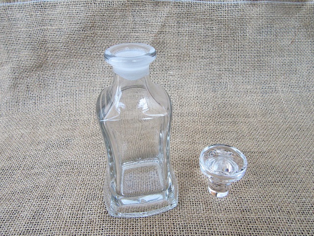 10Pcs Plain Design Glass Perfume Bottles Wine Bottles - Click Image to Close
