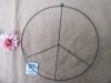 24Pcs Metal Wreath Frame Peace Sign Plant Shape DIY Decoration
