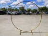 1X Golden Large Circle Wedding Garden Arch Backdrop Single Tube 1X Golden Large Circle Wedding Garden Arch Backdrop Single Tube