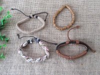 12Sheets x 4Pcs Drawstring Bracelet Wristband Fashion Jewellery