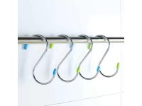 3Sheets x 8Pcs Universal Hook Hanger S-Shape Pot Rack Hooks Home 3Sheets x 8Pcs Universal Hook Hanger S-Shape Pot Rack Hooks Home
