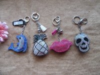 12Pcs Shiny Rhinestone Key Chain Key Rings Cute Charms Key Rings 12Pcs Shiny Rhinestone Key Chain Key Rings Cute Charms Key Rings