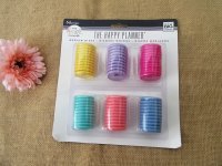 2Sheets x 66Pcs Heart Hole Notebook Binding Medium Discs