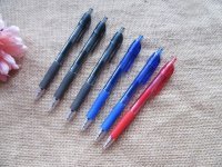 6Pcs Retractable Gel Pen Home School Office Use Mixed Color