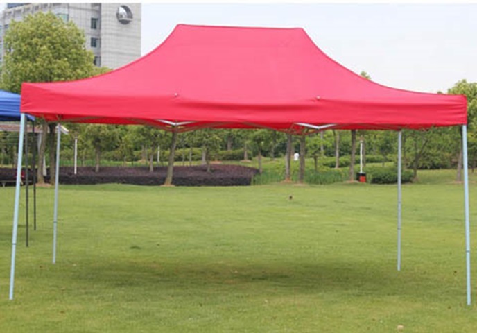 Red 3x4m Heavy Duty Instant Folding Gazebo Marquee - Click Image to Close