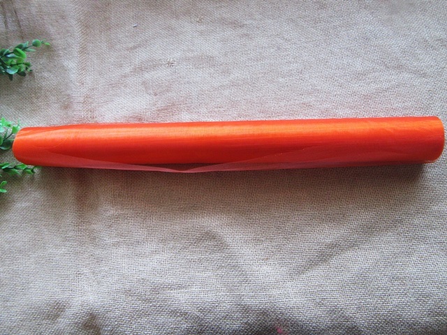 1Roll x 5.3Meter Organza Ribbon Roll Wedding Decoration - Orange 1Roll x 5.3Meter Organza Ribbon Roll Wedding Decoration - Orange