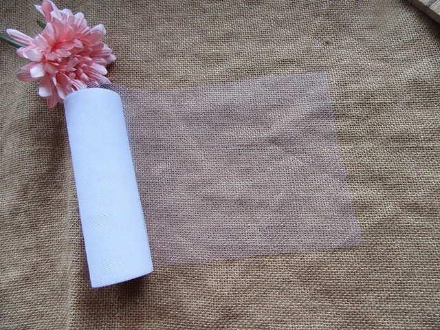 4Rolls x 5Yards Tulle Roll Wedding Gift Bow Bridal Decoration