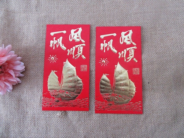 72Pcs Good Luck Chinese Traditional RED PACKET Envelope