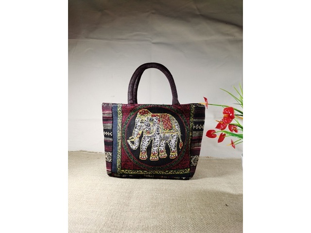 1X New Stylish Elephant Design Handbag Hippie Hand Bag