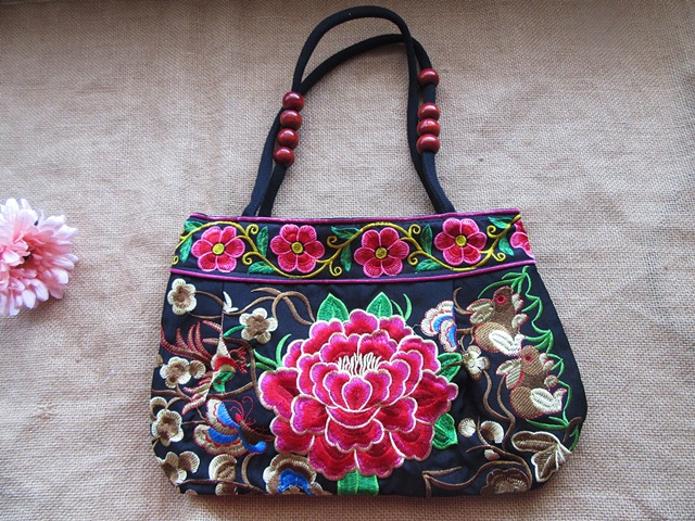1Pc Colorful Handmade Tibet Style Embroidered Handbag Hippie Bag - Click Image to Close