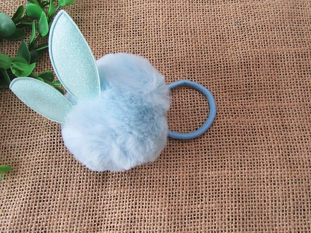 12Pcs Cute Bunny Elastic Hair Ties Head Wear Hair Accessories - Click Image to Close