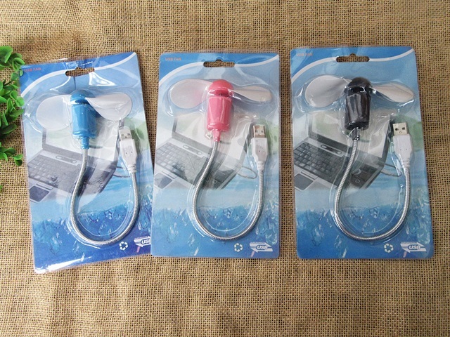 5Pcs USB Mini Fan Computer Laptop Power Cooling Rotating Fan - Click Image to Close