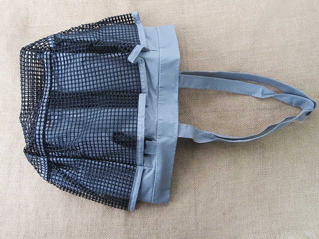 1Pc Bathroom Mesh Shower Caddy Storage Basket Organizer