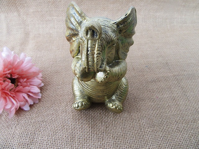 2Pcs Fengshui Elephant Statues Furnishing Articles Figurine Home - Click Image to Close