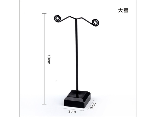 12Pcs Black T-Shape Hook Earring Display Stands Jewelry Stands - Click Image to Close