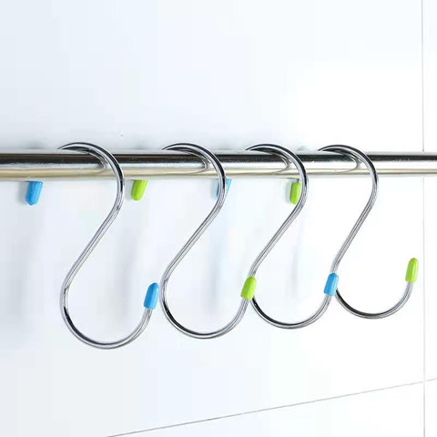 3Sheets x 8Pcs Universal Hook Hanger S-Shape Pot Rack Hooks Home - Click Image to Close