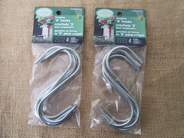 5Packs x 4Pcs Universal Hook Hanger S-Shape Pot Rack Hooks Home - Click Image to Close