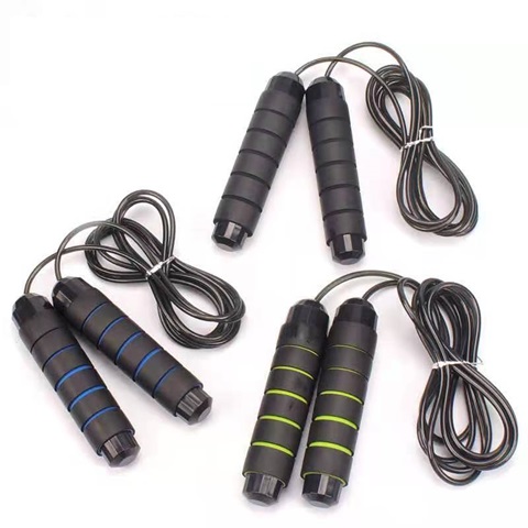 3Pcs Black Skipping Rope Exercise Fitness Sport Outdoor Sponge - Click Image to Close