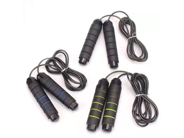 3Pcs Black Skipping Rope Exercise Fitness Sport Outdoor Sponge - Click Image to Close