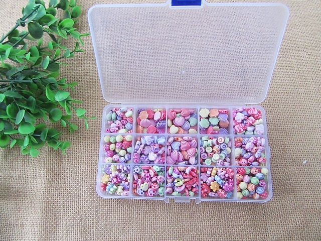 1Box x 560Pcs Beads Bracelet Necklace DIY - Click Image to Close