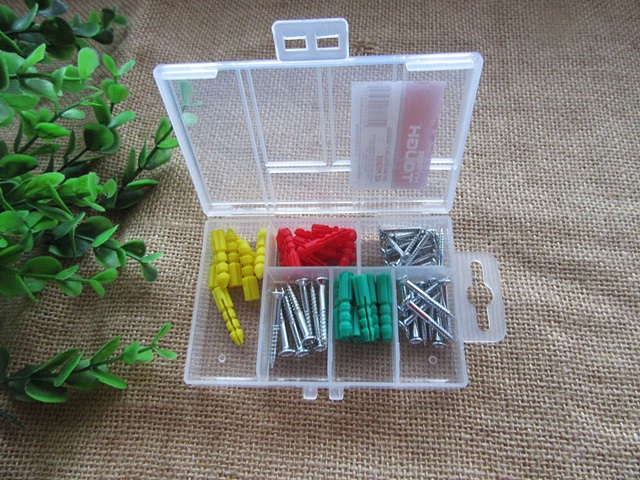 4Boxes Easy Fix Green Yellow Red Nylon Wall Plugs Screw Set - Click Image to Close