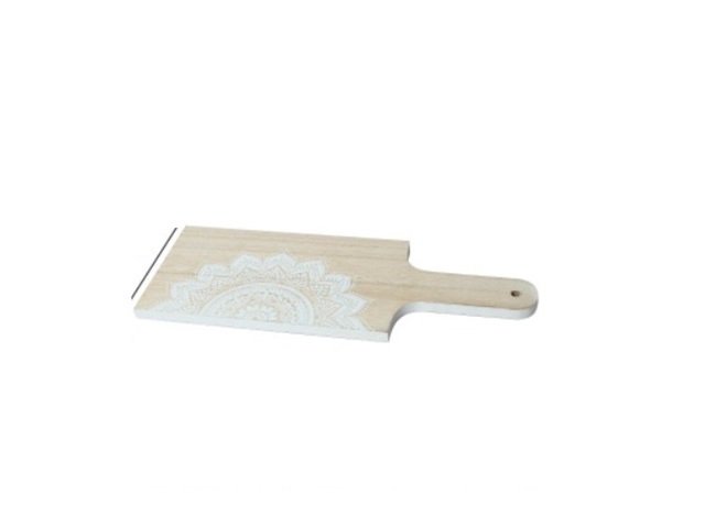4Pcs Oblong Wooden Cake Bread Dessert Serving Tray Tableware