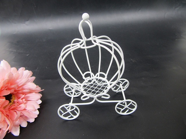 10Pcs White Pumpkin Stroller Baby Shower Candy Gift Box Bombonni