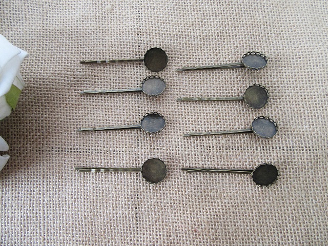 100Pcs Vintage Bobby Pins Barrette Hair Clips Base Finding