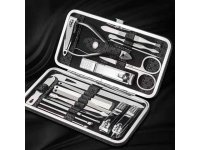 1Setx 19Pcs Nail Clippers Manicure Pedicure Nail Care Set With C